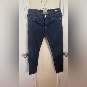 Current/Elliott Deep Indigo Cropped Jeans